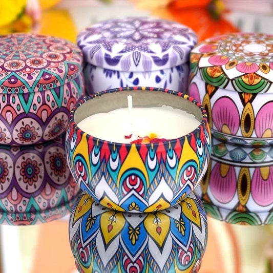 Assorted flavours scented candles