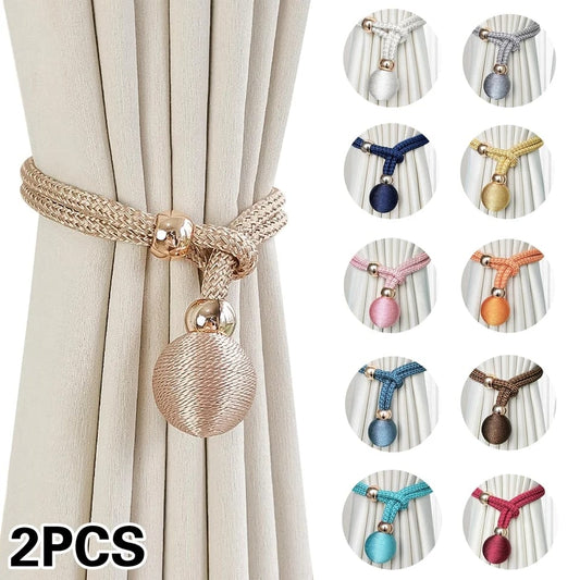 Curtain holder buckle rope