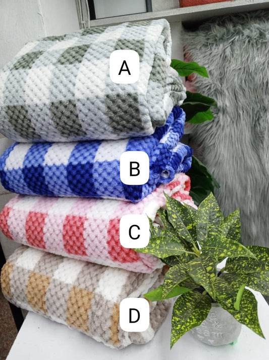 Patched Fleece blanket