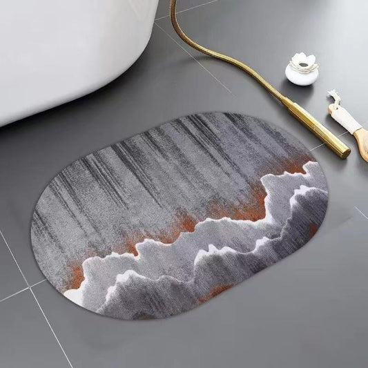 Rubber bathroom mats