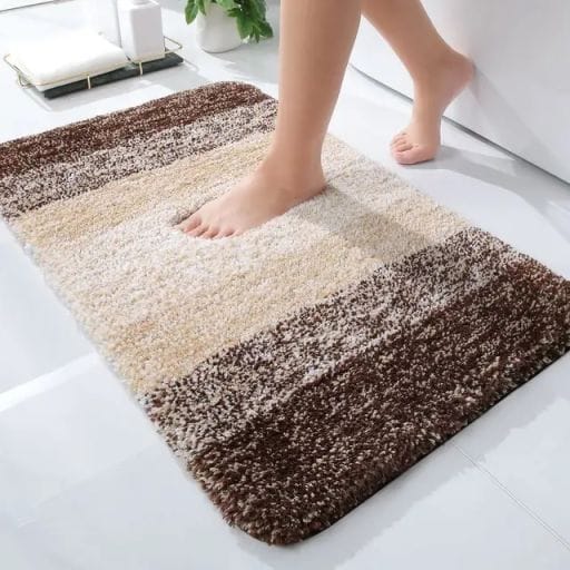 Thick plush door mats