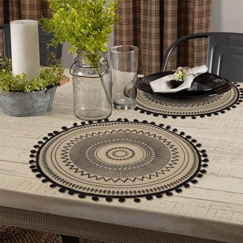 6pcs Elegant African print Heavy Cotton fabric table mats