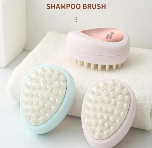 Shampoo brush silicon pet soft head body scalp massage hair care