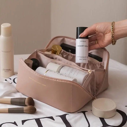 Pu leather cosmetic storage bags