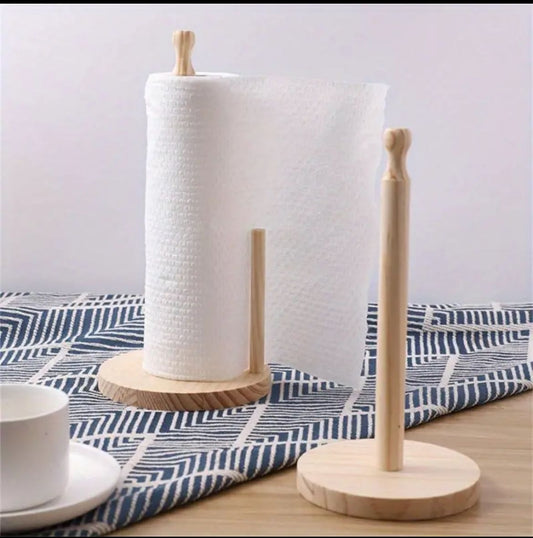 Bamboo paper towel holder 