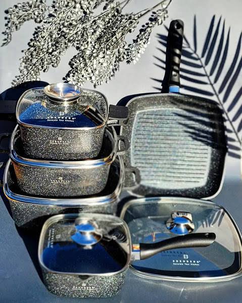EDENBERG GRANITE COOKWARE SET/POTS