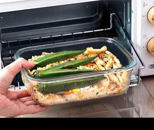 4pcs Heat resistant Glass storage containers