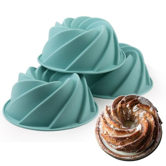 3D silicon baking tins