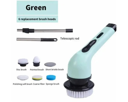 Rechargeable 6-in-1 Spin Scrubber Brush