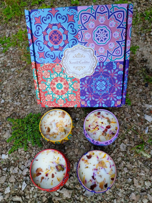 Soy wax scented candles