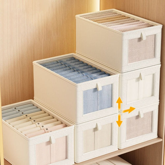 Wardrobe Foldable Clothes Organizer with a Cover