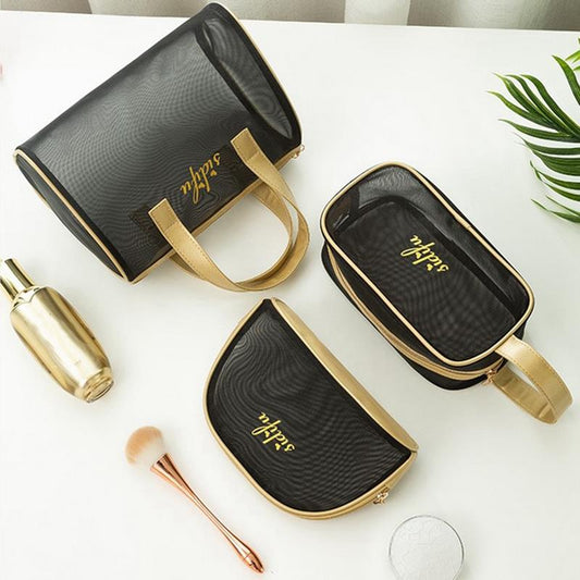 3pcs Make Up Organizer Storage Pouch Toiletry Wash Bag