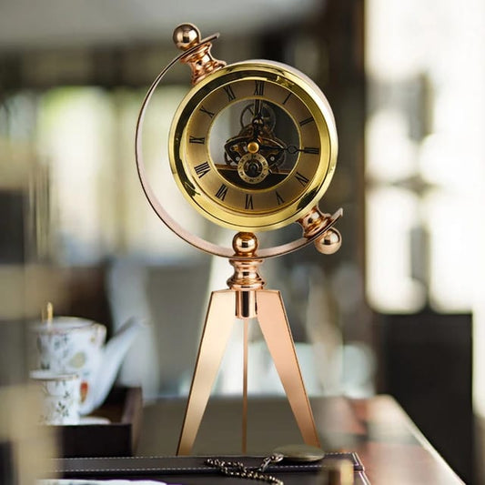European tripod stand Roman Desk Cloc