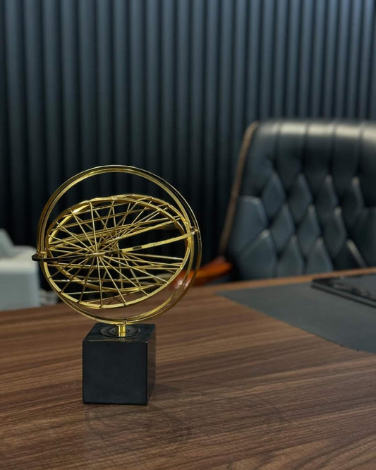 Geometric Globe marble center piece