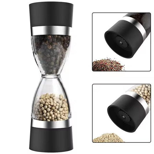 Manually adjustable thickness spice grinder