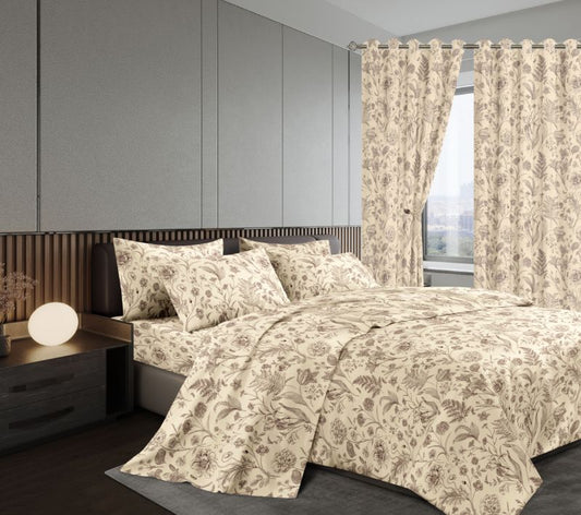 7pc woolen Curtain duvet sets
