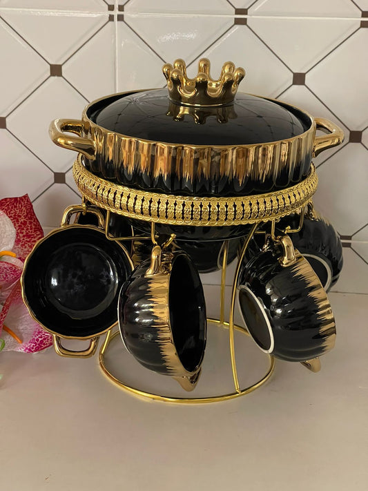 8pcs ceramic Soup set
