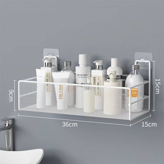 Mesh Bathroom rack with self adhesive stickers .