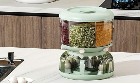 Multifunctional cereals and egg organizer 