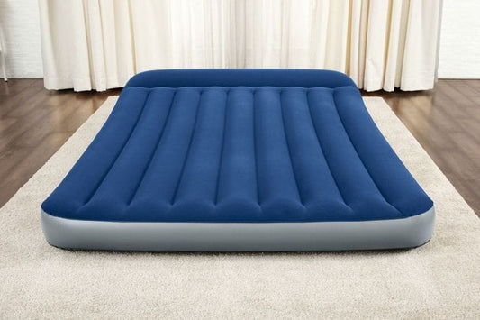 Inflatable air mattress with electric pump and headrest 4*6