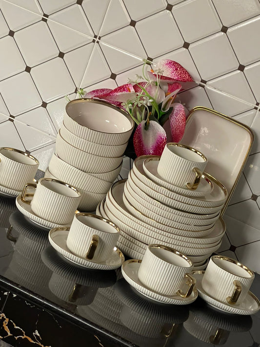 32pcs set Gold realm Dinner set 
