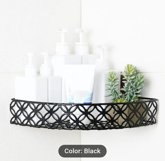 Heavy duty corner Self-Adhesive bathroom rack
