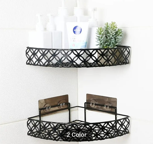 Heavy duty corner Self-Adhesive bathroom rack
