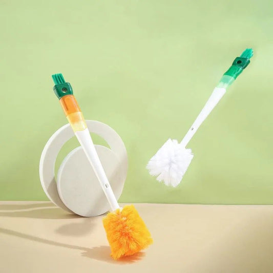 Multifunctional long handle 5 in 1 bottle cleaning brush