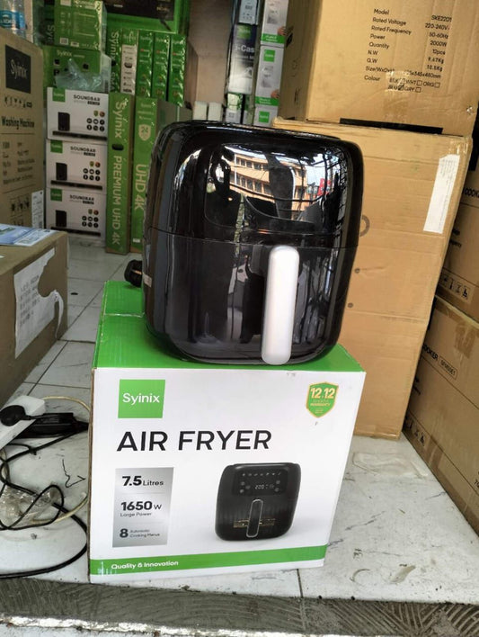 SYINIX 7.5L AIR FRYER WITH DIGITAL TOUCHPAD MECHANICAL CONTROL