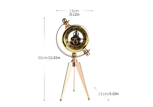 European tripod stand Roman Desk Cloc