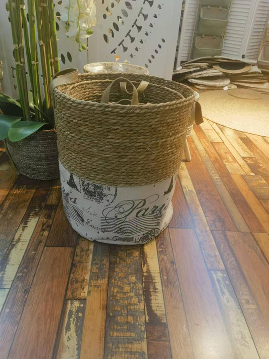 High Quality Set of 3 Stackable handmade baskets 🧺 
