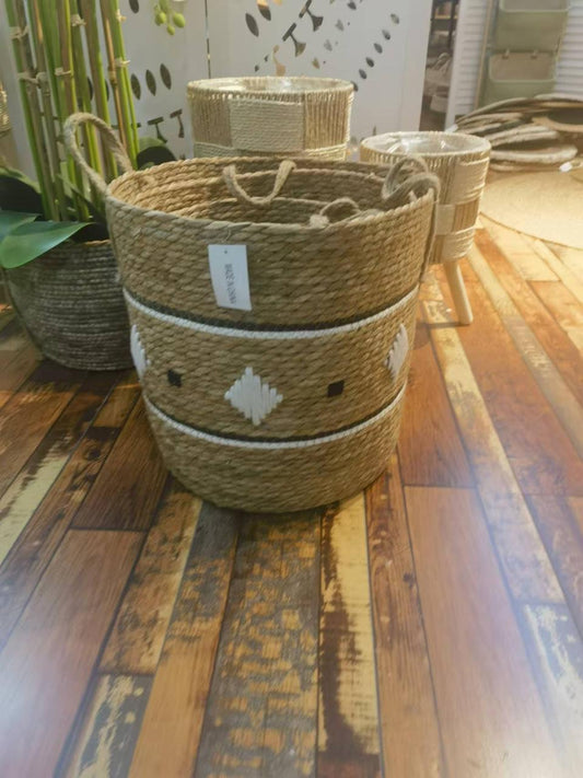 High Quality Set of 3 Stackable handmade baskets 🧺 