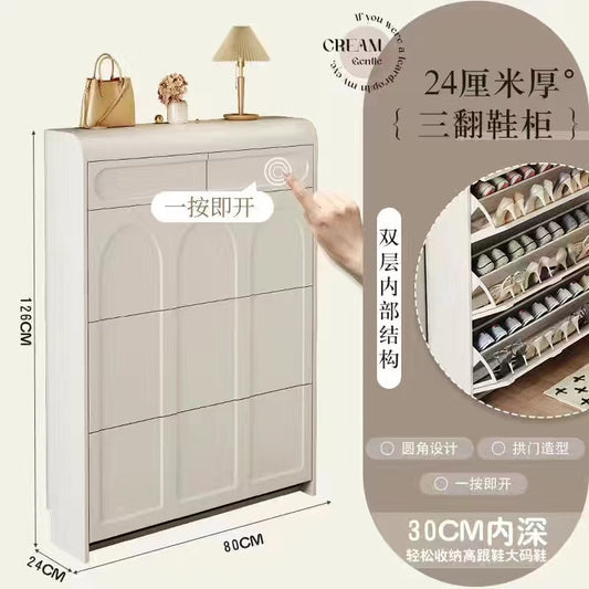 Ultra -Slim Bucket flip shoe cabinet 