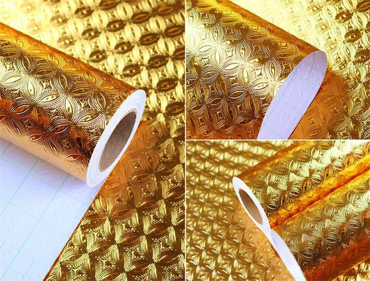 Gold Aluminum Foil /Kitchen table top liner