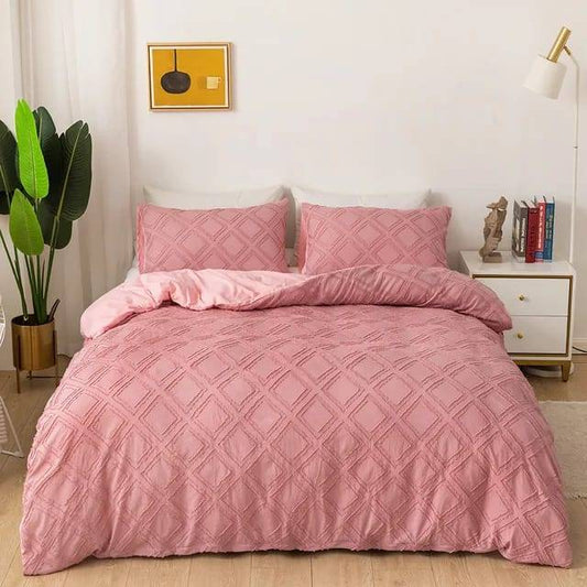 Tufted duvet cover set