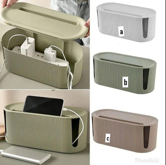 Keep your cables organized with cable storage box 