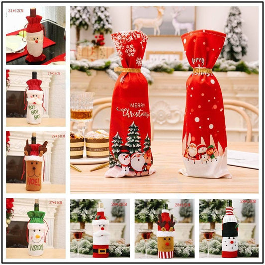 Gift / Wine bottle cover/ Christmas Gift bag