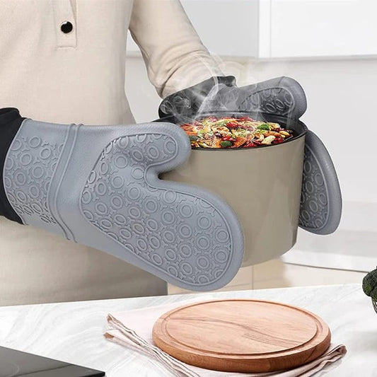 A pair of Silicone Oven gloves