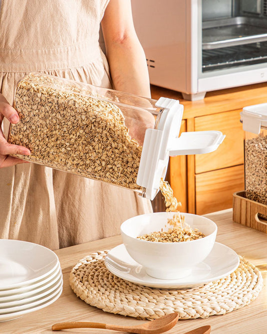 3pcs BPA-free, food-grade acrylic cereal jar.