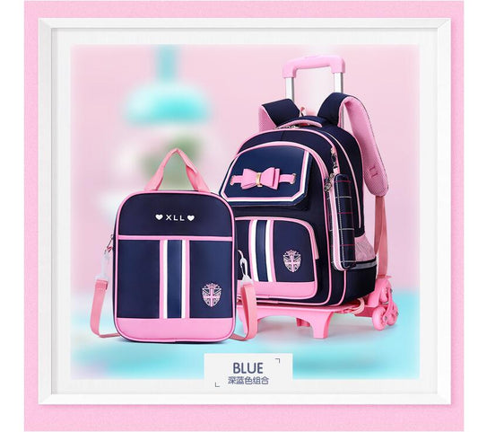 3 in 1 Student High capacity School bag  Rolling(detachable)