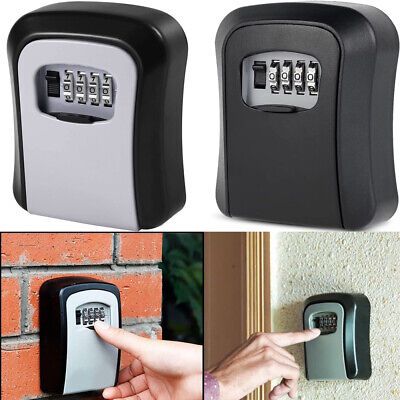 Wall-Mounted Key Lock Box Full Metallic