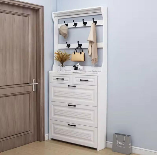 Bucket Flip shoe rack With Hanger