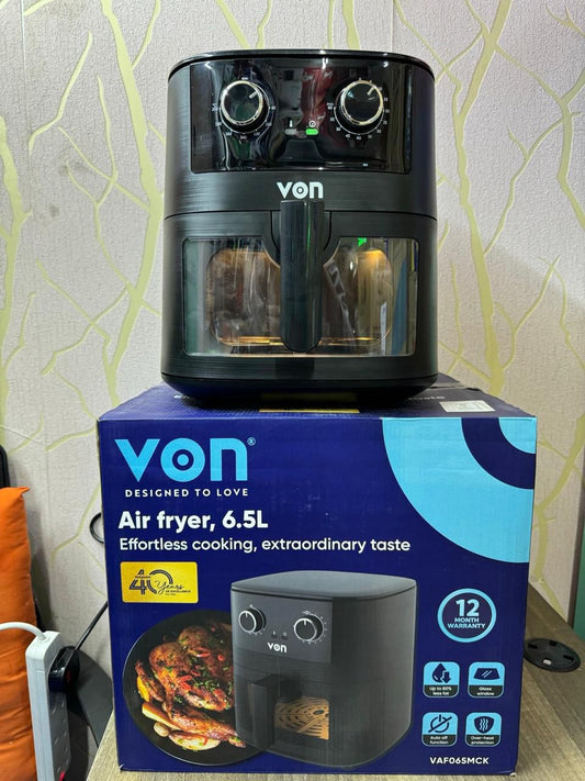 VON VAF065MCK Manual Air Fryer - 6.5L