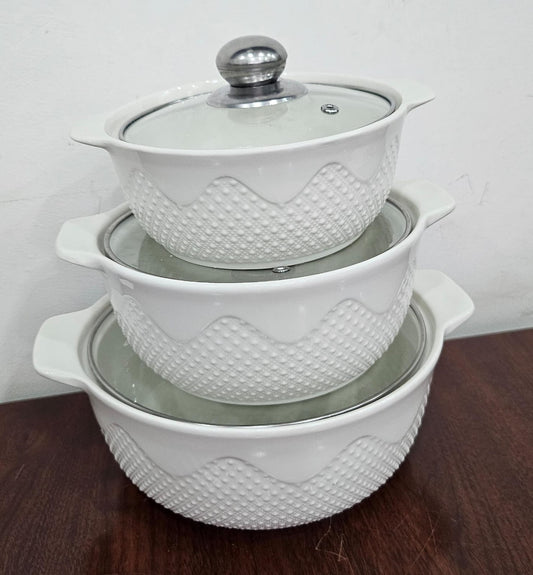 High quality 3in1 ceramic serving dish