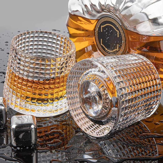 Heavy Novel/Spinning Whiskey glasses