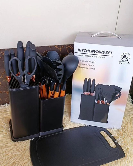 19pcs Kitchen Silicone Spoon Set