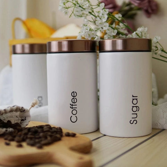 Tea, Coffee, Sugar Canisters