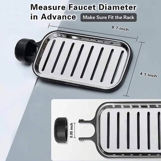 Adjustable Sink Faucet Storage Rack