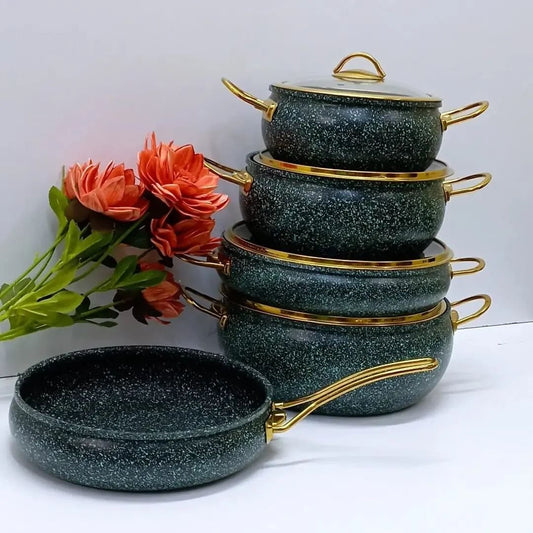9pcs Granite Coating Kitchen Cookware Set