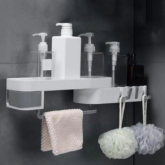 Rotating Corner Bathroom Organizer